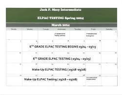 ELPAC schedule